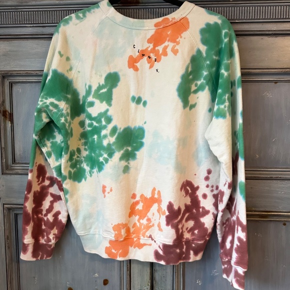Clare V Tie Dyed Eyes Sweatshirt Size M - Picture 6 of 6